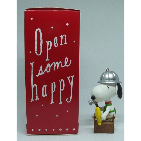 Hallmark Keepsake Ornament 2015 Building Buddies Spotlight Snoopy Peanuts 18th - Picture 10 of 12